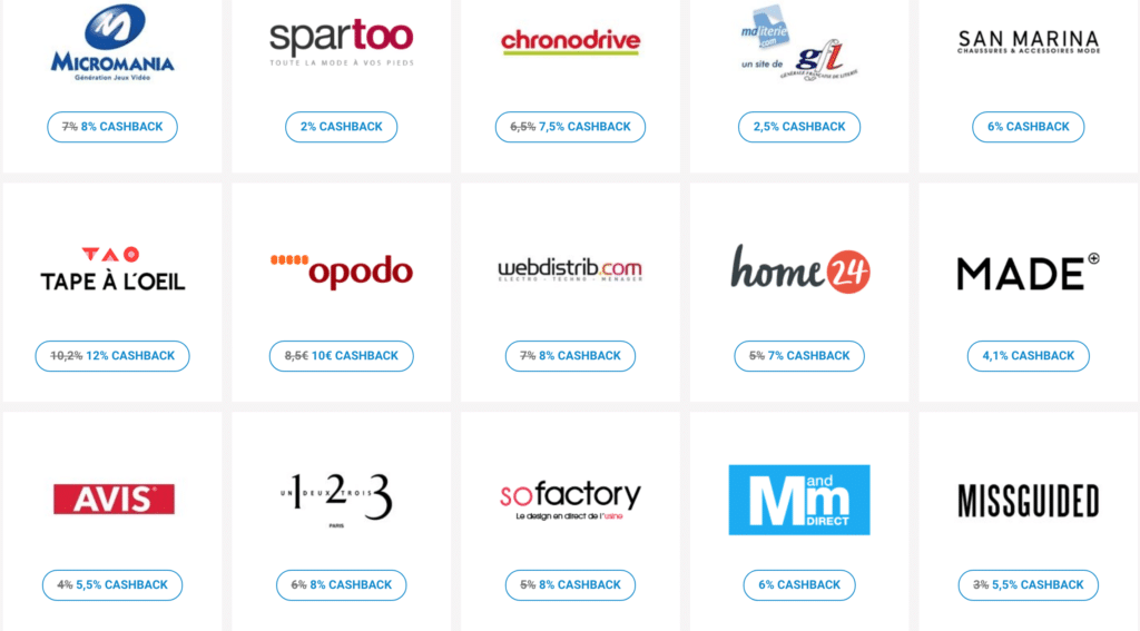 liste des sites partenaires poulpeo
