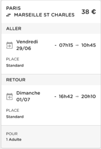 faire des economies de billet de train avec Ouigo