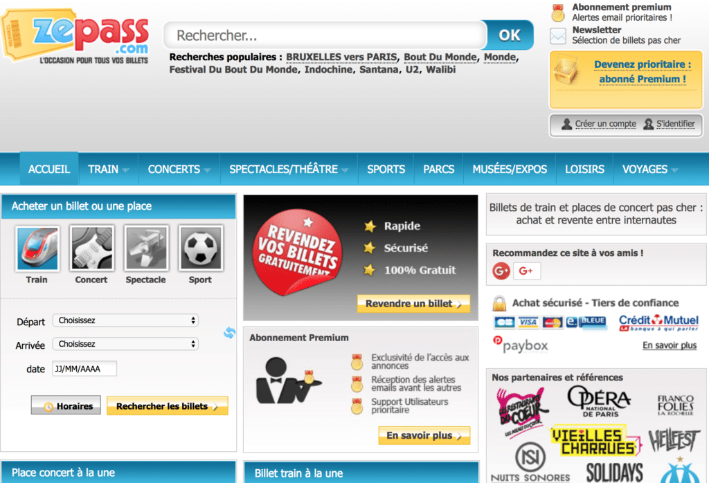 revente billets avec Zepass.com