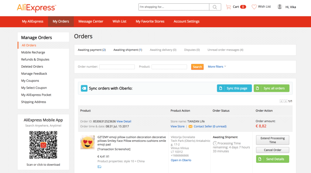 suivi tracking aliexpress