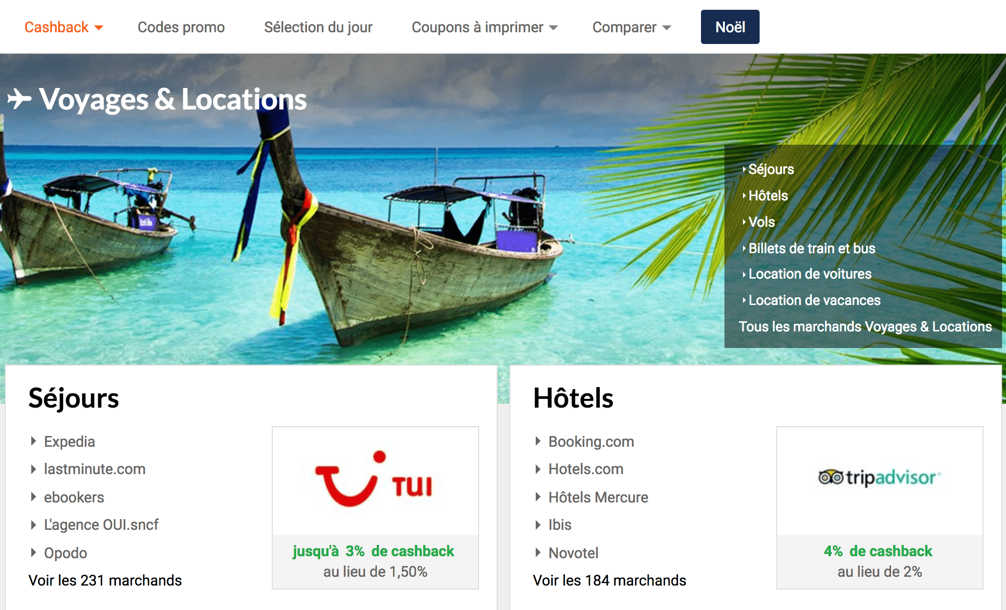 cashback voyage