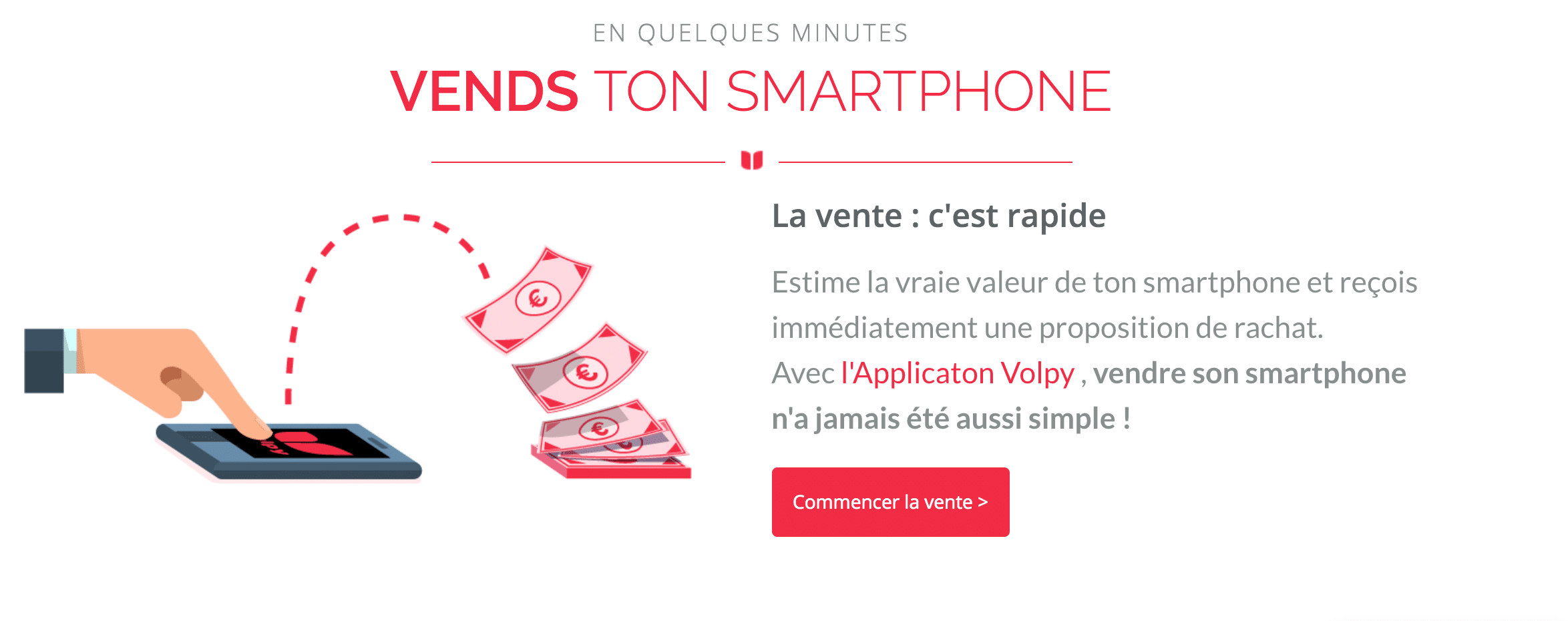 vendre son smartphone avec Volpy