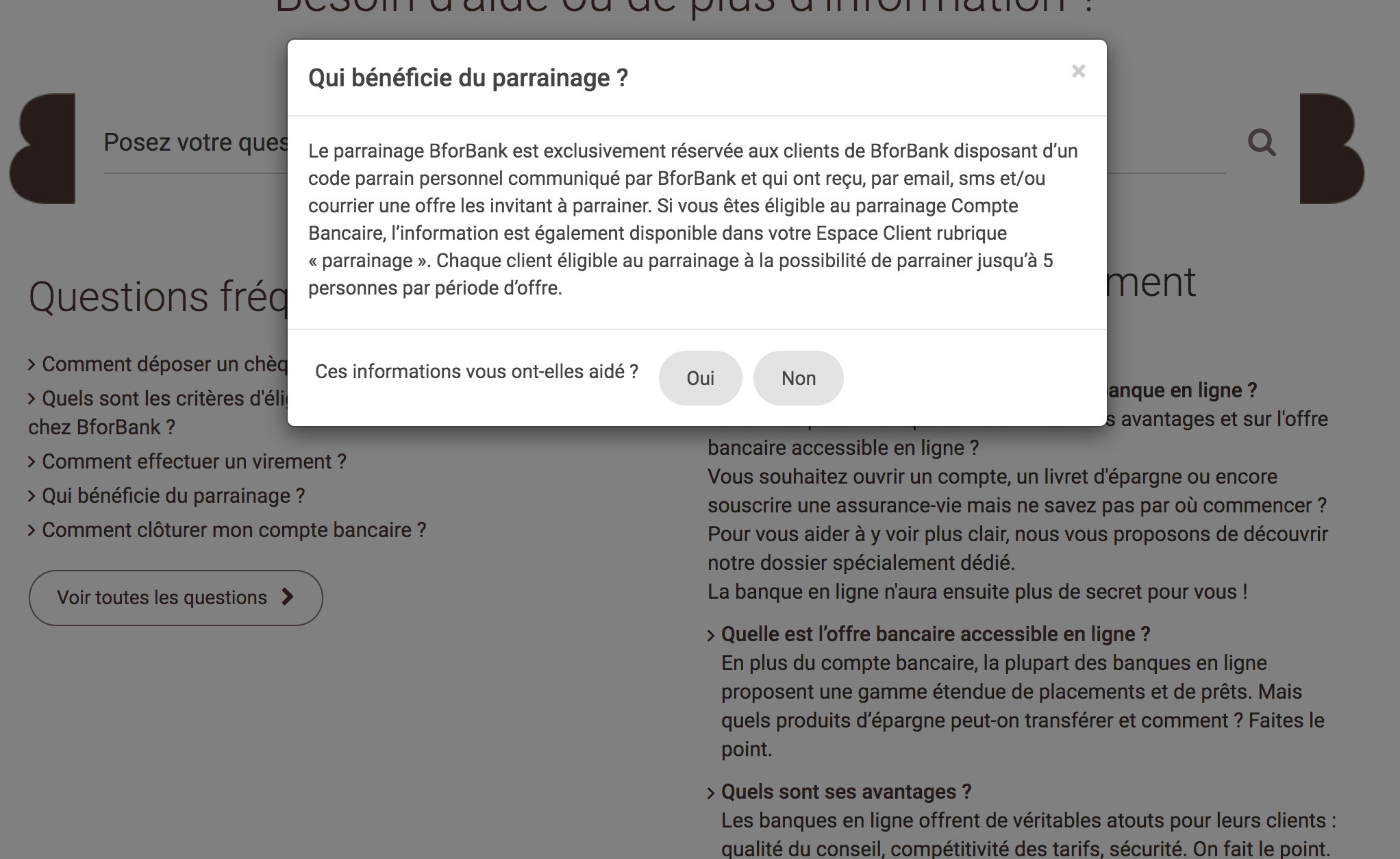 limitation programme parrainage BforBank