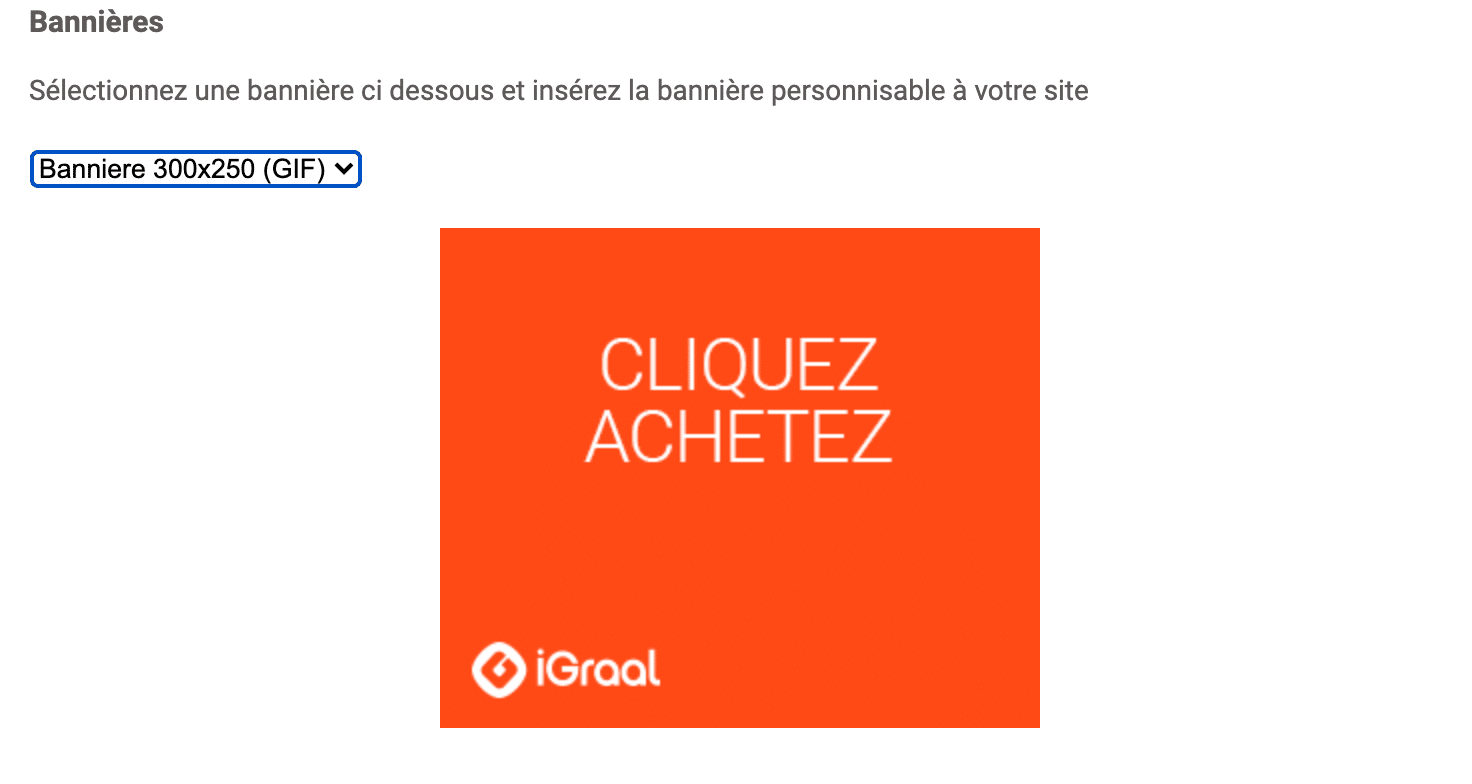 bannières igraal