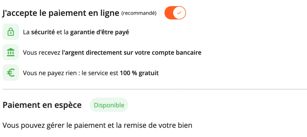 Comment se faire payer sur Leboncoin