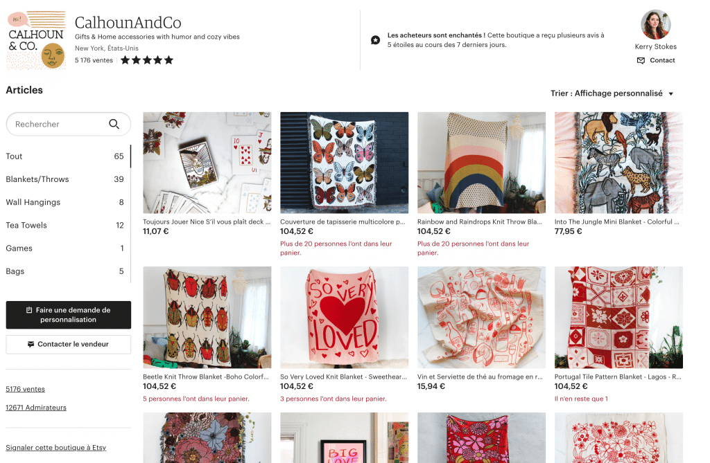 Créer une boutique séduisante etsy