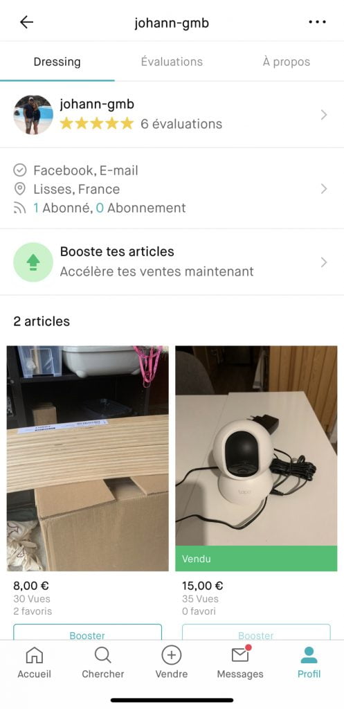 Vendre sur Vinted