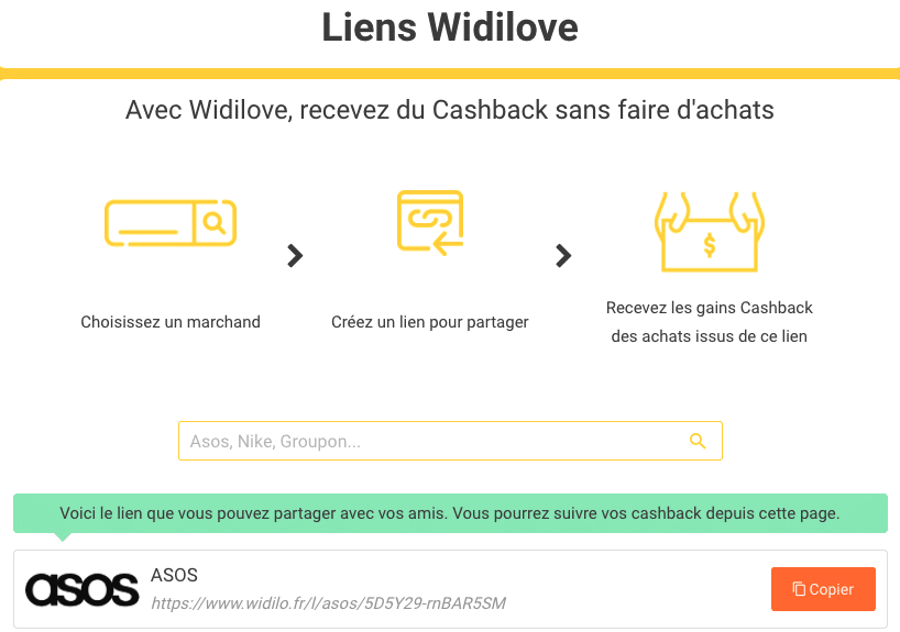 Liens Widilove