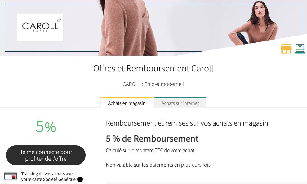 Cashback magasin et en ligne