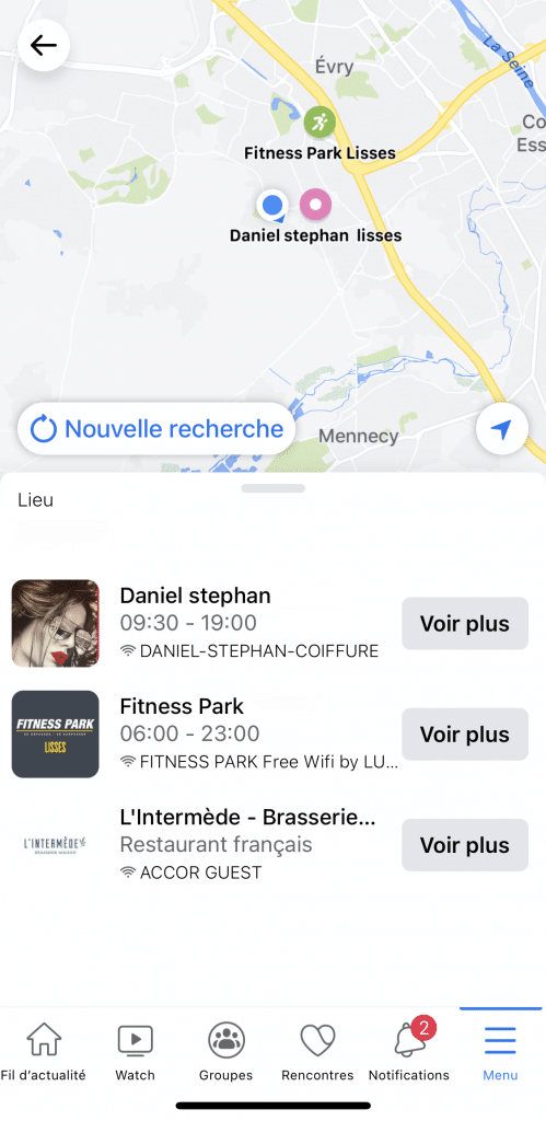 Trouvez des hotspots gratuits avec l'application Facebook