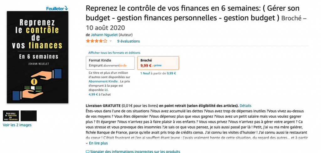 mon livre sur la gestion des finances personnelles 