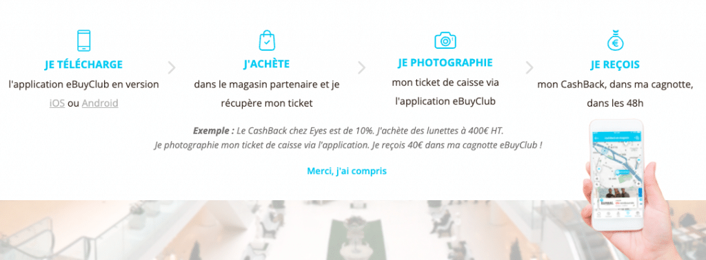 Cashback en magasin