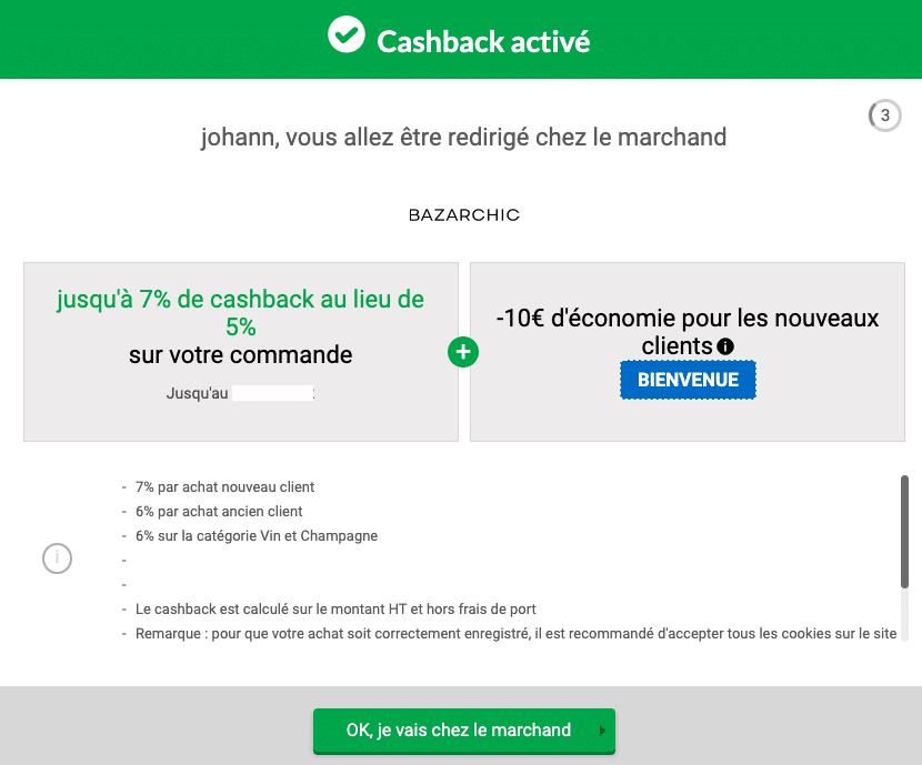 activation cashback igraal 