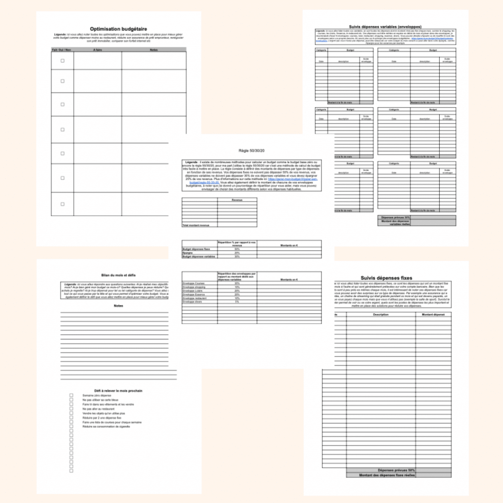 Télécharger votre budget planner à imprimer 
