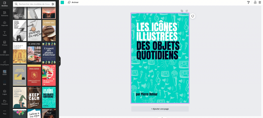 Etape 3 : Créer une couverture
